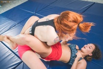 A C B F E M 072 Stand Up Grapp Sabrina Toxis 07435 Competitive Female Wrestling